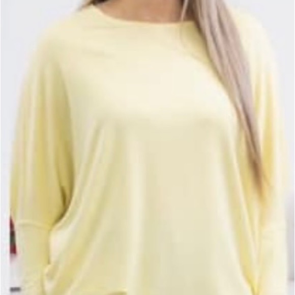 charlotte avery Tops - Charlotte Avery Dolman long sleeve tee - yellow